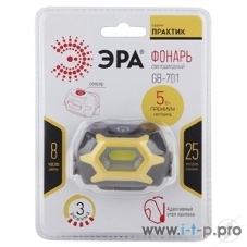 Фонарь ЭРА GB-701 5W COB налобный 3xAAA сенсор