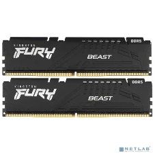 Оперативная память Kingston Fury Beast, DDR5, 16GB (2x8GB), 6000MHz, CL36, с радиаторами, черный