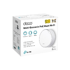 Бесшовный Mesh роутер TP-Link Deco X50-PoE (DECO X50-POE(2-PACK)) AX3000 1000/2500BASE-T белый (упак.:2шт)