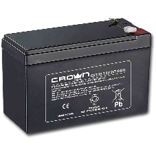 Батарея для ИБП CROWN CBT-12-7.2 (напряжение 12В, емкость 7.2 А/Ч, разм 151х65х100 мм, вес 2,1 кг, тип клеммы - F2, 5 лет)