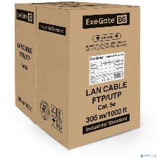 Кабель ExeGate UTP 4 пары кат.5e медь, 24AWG, LSZH, бухта 305м, оранжевый