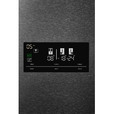 Холодильник Kuppersberg NMFV 18591 DX темный металл трехкамерный 390/170л морозилка снизу, No Frost, Side by Side