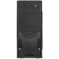 Компьютерный корпус Miditower ExeGate EX280387RUS CP-604 Black, ATX, (CP400W, 80мм), 2хUSB, Audio