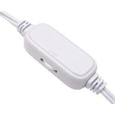 Акустическая система 2.0 Gembird SPK-303-W, 6Вт, пластик, рег.громкости, LED подсветка, белый