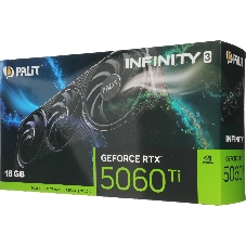 Видеокарта Palit GeForce RTX 5060 Ti Infinity 3, 16 GB GDDR7, 128 bit, 3xDisplayPort, HDMI, GPU 2407 MHz