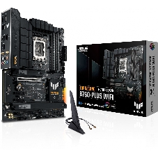 Материнская плата ASUS TUF GAMING B760-PLUS WIFI, LGA 1700, Intel B760, 4xDDR5, 4xSATA, 3xM.2, 1xPCI-E 5.0 x16, 1xPCI-E 3.0 x4, 1xUSB-A 3.2 Gen 2, 3xUSB-A 3.2 Gen 1, 1xUSB-C 3.2 Gen 2x2, 1x2.5Gb LAN, 5x3.5 мм, 7.1, Wi-Fi 6, Bluetooth 5.2, Standard-ATX