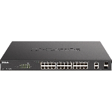 Коммутатор D-Link DGS-1100-26MPPV2/A3A, 24×1 Гбит/с + 2×1 Гбит/с SFP, настраиваемый