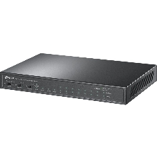 Настольный коммутатор TP-Link TL-SL1311P, 8 портов 10/100 Мбит/с с поддержкой PoE+, 2 гигабитных порта без поддержки PoE, 1 порт SFP, 802.3af/at, бюджет PoE — 65 Вт, стальной корпус