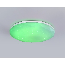 Светодиодный светильник RGB Ambrella light FZ417 WH белый IP20 46W 3000K-6500K+RGB D380*60 (ПДУ ИК)