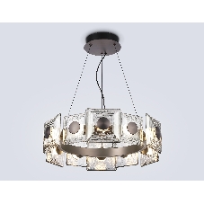 Светильник Ambrella light LH31024 GR/SM серый/дымчатый 56W 3000K D570*150