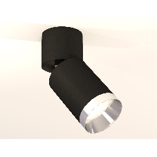 Светильник Ambrella Light XM6313042 SBK/BK/PSL черный песок/черный/серебро полированное MR16 GU5.3 (A2221, C6313, N6132)