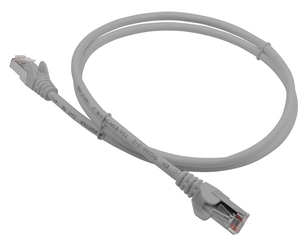 Кабель Патч-корд LANMASTER LSZH FTP cat.5e, 3.0 м, серый