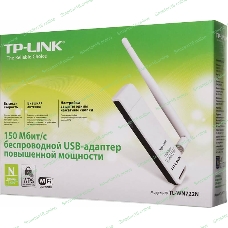 Адаптер TP-Link SOHO TL-WN722N 150Mbps High Gain Wireless N USB Adapter with Cradle, 1T1R, 2.4GHz, 802.11n/g/b, 1 detachable antenna