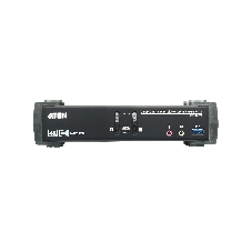 Переключатель KVM ATEN CS1922M-AT-G KVM+Audio+USB 3.0, 1 user USB+DP => 2 cpu USB+DP, со шнурами DP 2x1.5м.+USB 2х1.8м.