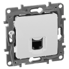 Розетка компьютерная ETIKA RJ45 кат.5 UTP, белый