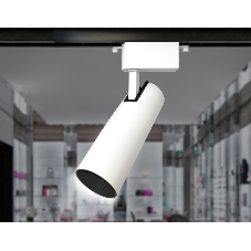 Трековый однофазный светодиодный светильник Ambrella light GL5853 WH/BK белый/черный LED 30W 4200K 24°