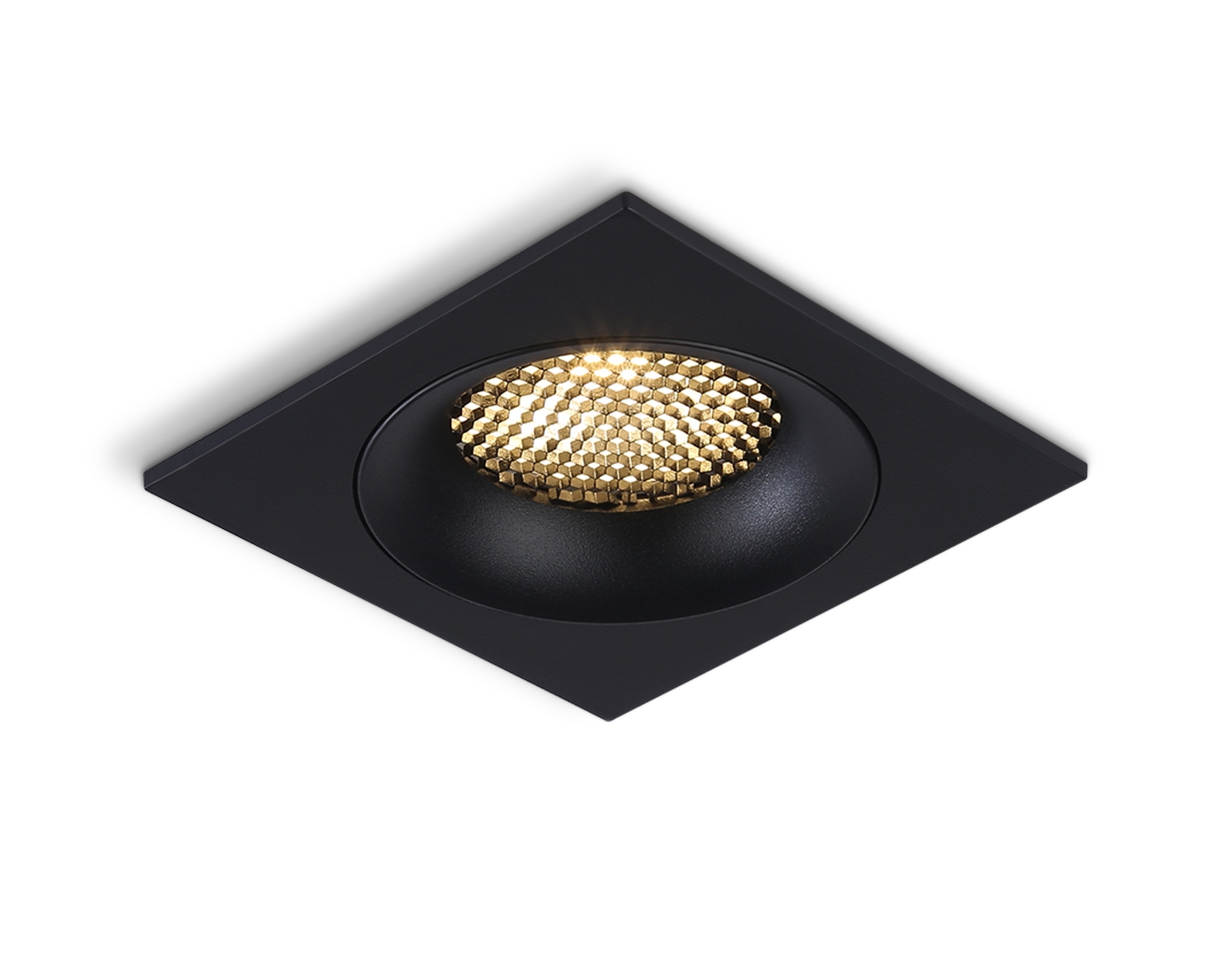 Светильник встраиваемый Ambrella light TN102729 BK черный GU5.3 92*92*23