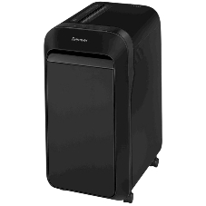 Шредер Fellowes PowerShred LX220 черный (секр.P-4)/перекрестный/20лист./30лтр./скрепки/скобы/пл.карты