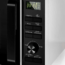Микроволновая печь BBK 25MWC-992T/WB белый/черный, 25 л, 900 Вт, переключатели - кнопки, поворотный механизм