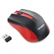 Мышь беспроводная Гарнизон GMW-430R красный, 1200 dpi, радиоканал, USB, кнопки - 3