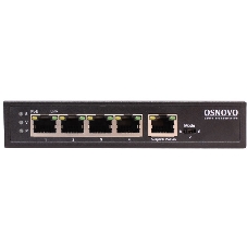 Коммутатор Osnovo SW-8050/D 5G 4PoE+ 90W неуправляемый