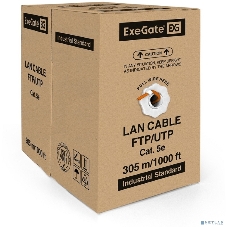 Кабель ExeGate UTP 4 пары кат.5e медь, 24AWG, LSZH, бухта 305м, оранжевый