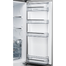 Холодильник Kuppersberg NMFV 18591 DX темный металл трехкамерный 390/170л морозилка снизу, No Frost, Side by Side