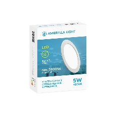 Светильник встраиваемый DLR 5W 4200K 185-250V (50W) (D80mm/A70mm)