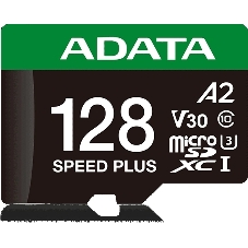 Флеш карта microSD ADATA 128Gb microSDXC Class 10 UHS-I U3 V30 A2 160/140 MB/s (SD адаптер)