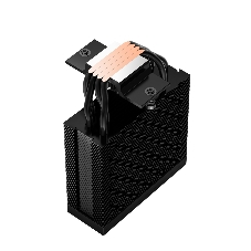 Кулер для процессора PCCooler RT400 Digital BK (230W, 4-pin PWM, LED temp., 152mm, Al/Cu, 4x6mm, 1x120мм, 73.32CFM, 34.9dBA, 2200RPM, S: 1851/1700/1200/115X, AM5/AM4, черный)