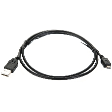 Кабель USB 2.0 A-->mini-B 5P (1м) черный TELECOM/VCOM TC6911BK-1.0M