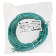 Патч-корд ExeGate UTP-RJ45-RJ45-5e-5M-GN, UTP, cat.5e, 5м, зеленый
