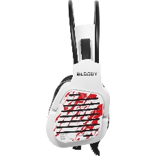 Гарнитура Bloody G565 белый, проводная, USB, подсветка
