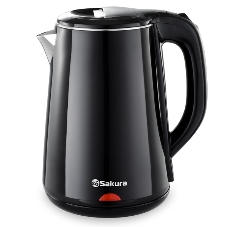 Чайник Sakura SA-2150BK 1.8 л, двойной корпус,черн д