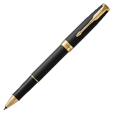 Ручка роллер Parker Sonnet Core T528 (CW1931518) Matte Black GT, F, черные чернила, подарочная коробка