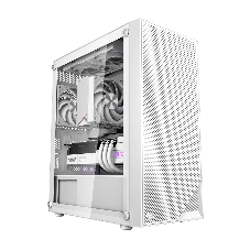 Компьютерный корпус без блока питания PCCOOLER C3B310 WH, Mesh Mid Tower, White, TG, 0.4 SPCC, no fans mATX, mITX 160/340/170мм 1x2.5