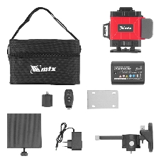 Лазерный уровень м-призм. MTX ML 360-3 Basic SET, 30 м, зеленый луч, акк. Li 3000 мА·ч, сумка
