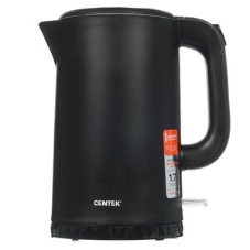 Электрочайник Centek CT-0020 черный, 1.7 л, 2200 Вт, скрытый нагревательный элемент