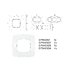 Рамка OMEGA Opera (Белый мрамор) 3-ая OF940103