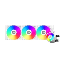 Система охлаждения Water Cooling System PCCooler DA360 Pro ARGb WH (300W, 360мм, белый, ARGb/Fans: 3x120мм, 75.8CFM, 33.7dBA, 2200RPM/Pump height 57мм, 28dBA, 3000RPM, Rad thickness 27мм/S: 1851, 1700, 1200, 20XX, 115X, AM5, AM4)