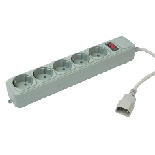 Сетевой фильтр PC Pet AP01006-E-GR 1.8м, 5 розеток, серый