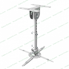 Кронштейн Wize WPA-W белый Потолочные, Макс. крепежное расстояние 260х260, макс. вес нагрузки 12 кг, Наклон,поворот °+/-15, расстояние от стены/потолка 35-46 см