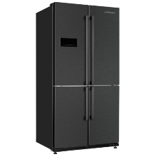 Холодильник Kuppersberg NMFV 18591 DX темный металл трехкамерный 390/170л морозилка снизу, No Frost, Side by Side