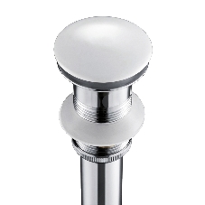 Тумба Bau Dream Blackwood 50 с дверцей, раковина BAU Crystal 40х40, выпуск клик клак, белый