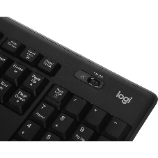 Комплект клавиатура+мышь Logitech MK270 беспроводной, USB, 1000 DPI, чёрный (неоригинальная гравировка)