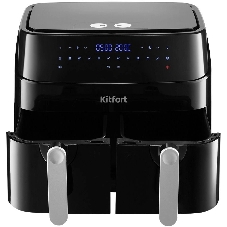 Аэрогриль Kitfort КТ-2250 черный, 1750 Вт, 9 л, сенсор, 12 программ