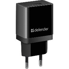 Сетевой адаптер Defender 1xUSB, 5V/2.1А, пакет, черный (EPA-10)