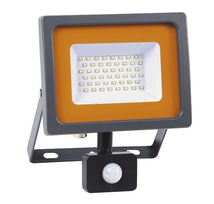 Прожектор JazzWay LED PFL-SC-SMD-30Вт sensor 30Вт IP54 6500К мат. стекло