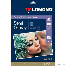 Бумага Lomond 1101305 A4/170г/м2/20л./белый полуглянцевое для струйной печати