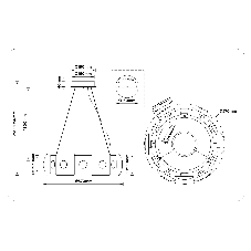 Светильник Ambrella light LH31024 GR/SM серый/дымчатый 56W 3000K D570*150